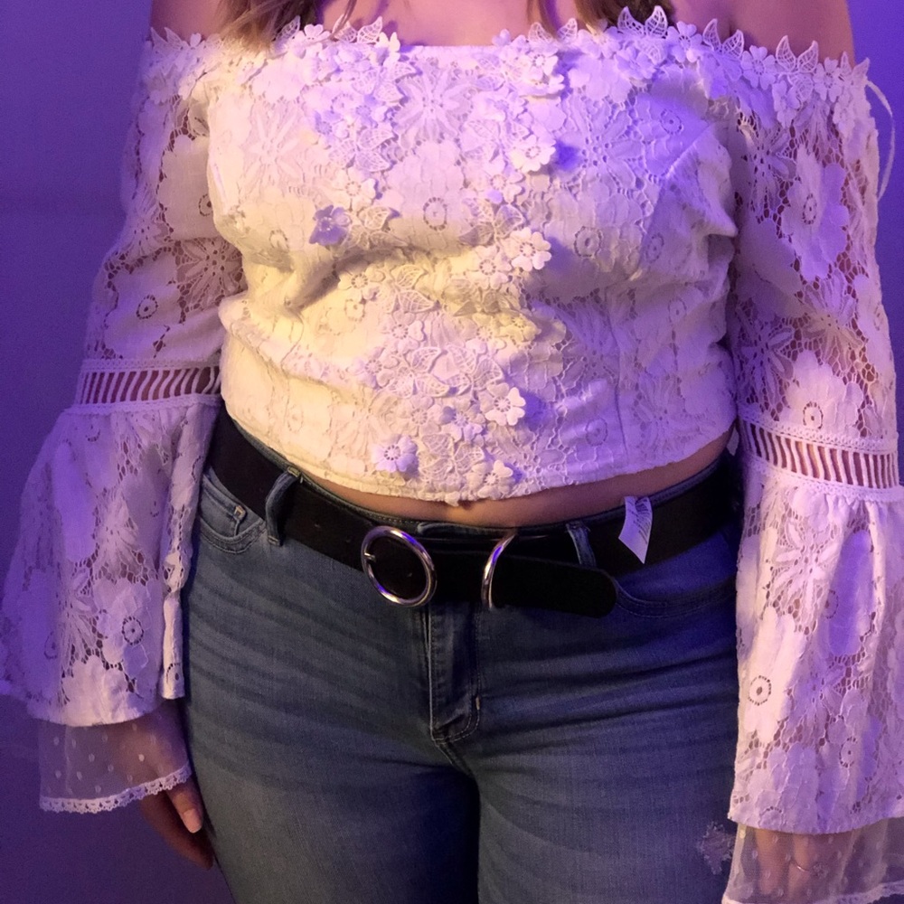 Off the shoulder shirt